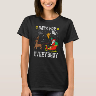 Katzen für jeden Santa Lustige Weihnachten PJs Xma T-Shirt