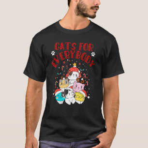 Katzen für jeden Santa Weihnachten Süße Katze T-Shirt