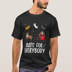 Katzen für jeden Weihnachtskatze Lustige Weihnacht T-Shirt