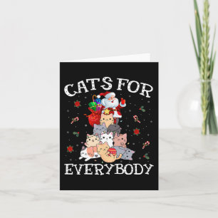 Katzen für jeden Weihnachtskatzenspass Weihnachten Karte