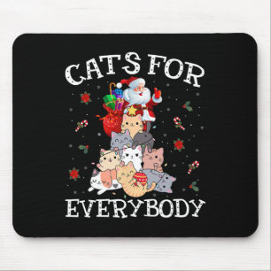 Katzen für jeden Weihnachtskatzenspass Weihnachten Mousepad