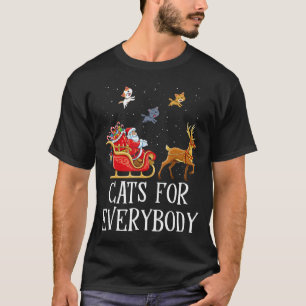 Katzen für jeden Weihnachtsmann Weihnachten Weihna T-Shirt