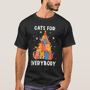 Katzen für jeden Weihnachtsmann Weihnachten Weihna T-Shirt