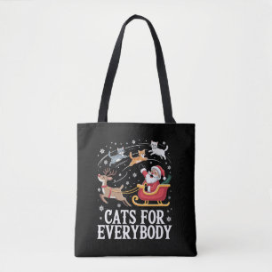 Katzen für jedermann Weihnachtskatze Lustige Weihn Tasche