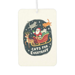 Katzen für jedermann Weihnachtskatze Lustiges Xmas Autolufterfrischer