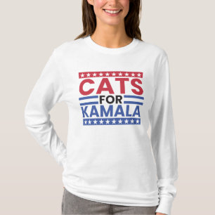 Katzen für Kamala Harris zur Präsidentschaftswahl  T-Shirt