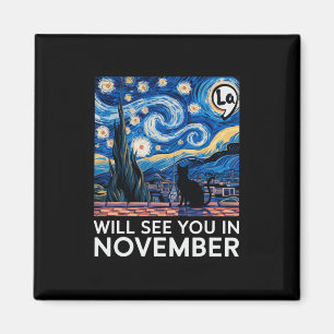Katzen für Kamala Starry Night sehen Sie in Novem Magnet
