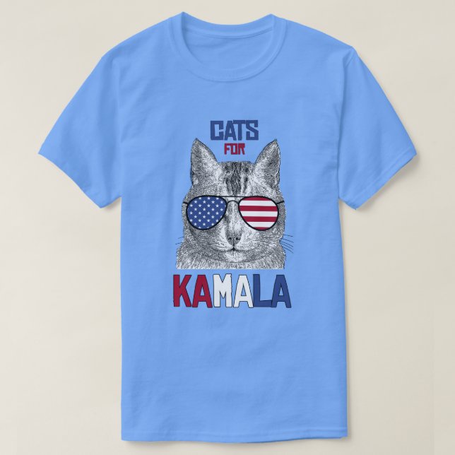 Katzen für Kamala T-Shirt (Design vorne)