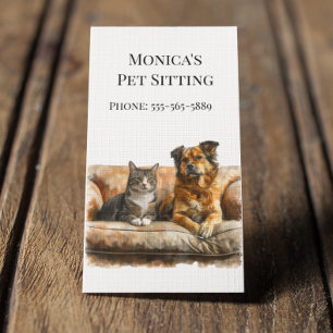 Katzen für Katzen, die sich auf der Suche nach ein Visitenkarte