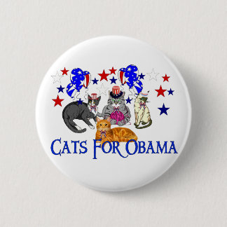 KATZEN FÜR OBAMA BUTTON