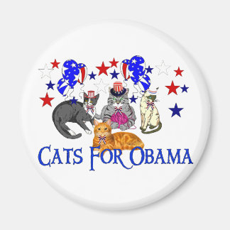 KATZEN FÜR OBAMA MAGNET