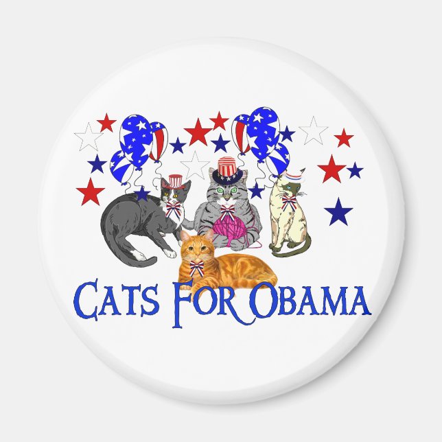 KATZEN FÜR OBAMA MAGNET (Vorne)