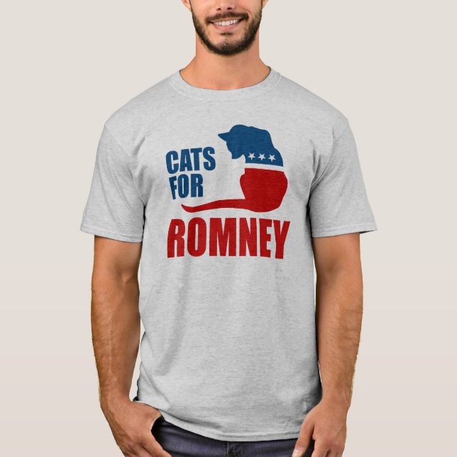 KATZEN FÜR ROMNEY.png T-Shirt (Vorderseite)