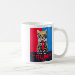 Katzen für Trump 2024 Funny T-Shirt für Vance Trum Kaffeetasse
