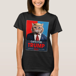 Katzen für Trump 2024 Funny Vote für Trump Katzen T-Shirt