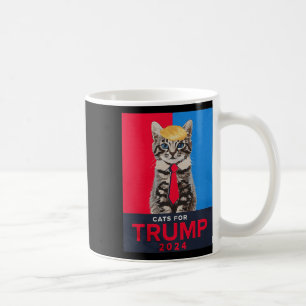 Katzen Für Trump 2024 Lustiger Schrei Für Vance Tr Kaffeetasse
