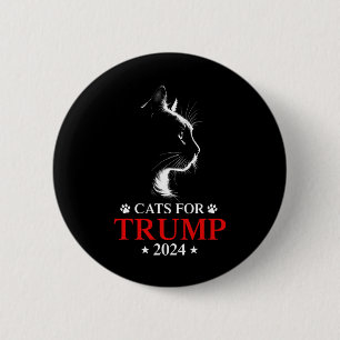 Katzen für Trump 2024-Wahl Macht Katzen wieder sic Button
