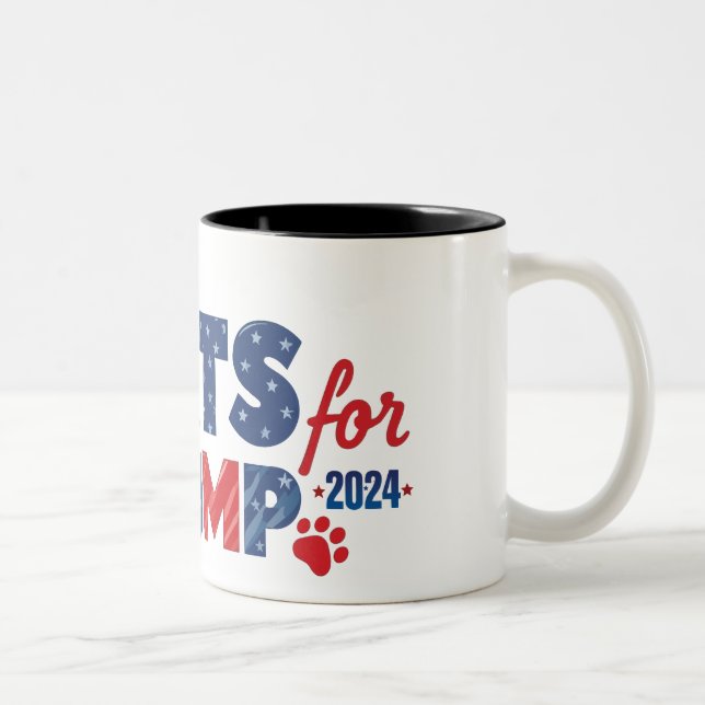 Katzen für Trump Kaffee Tasse 2024 (Rechts)