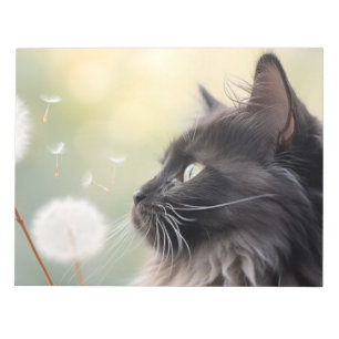 Katzen Furry Pet Tier Ruhe Friedlich Notizblock