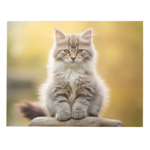 Katzen Furry Pet Tier Ruhe Friedlich Notizblock