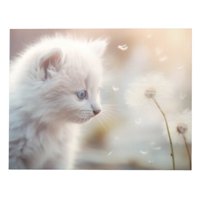 Katzen Furry Pet Tier Ruhe Friedlich Notizblock (Vorderseite)