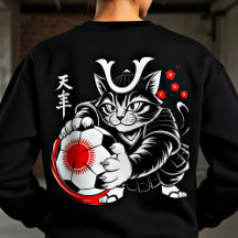 Katzen-Fußball-Sweatshirt für Frauen Anime-Fans & 