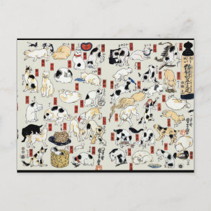 Katzen Galore Postkarte
