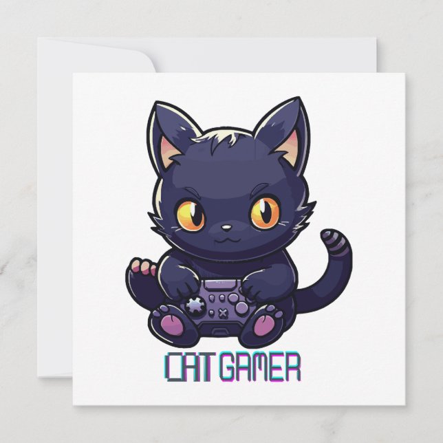 Katzen-Gamer (Vorderseite)