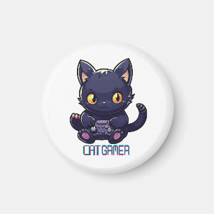 Katzen-Gamer Magnet
