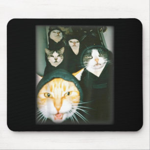 Katzen-Gang-Meme Lustige chaotische Katzen Entfess Mousepad
