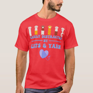 Katzen & Garne Funny Knittern T-Shirt