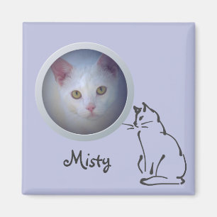 Katzen-Gedächtnis addieren ein Foto Magnet
