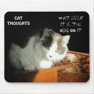 Katzen Gedanken #2 Mousepad