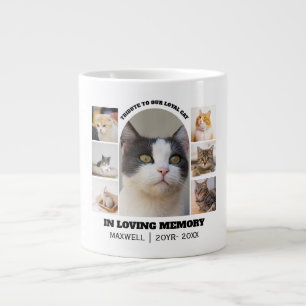 Katzen-Gedenkstätte 7 Foto-Collage Haustier-Tribut Jumbo-Tasse