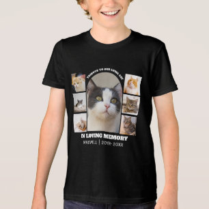 Katzen-Gedenkstätte 7 Foto-Collage Haustier-Tribut Tri-Blend Shirt