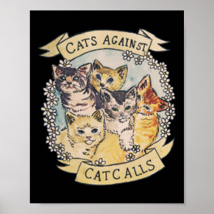 Katzen gegen Katzenanrufe Original (siehe V2 in me Poster