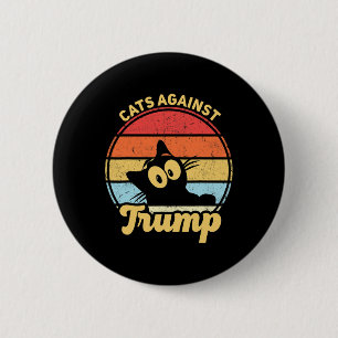 Katzen gegen Trump Funny Anti Trump 2020 Wahl Button