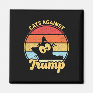 Katzen gegen Trump Funny Anti Trump 2020 Wahl Magnet