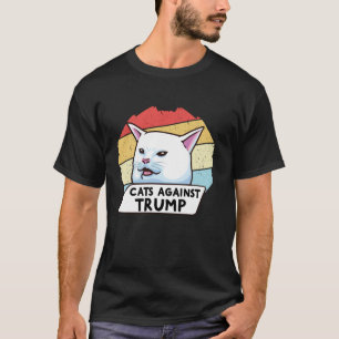 Katzen gegen Trump lustige, komische Katzen Gift C T-Shirt
