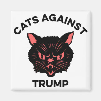 Katzen gegen Trump - Politischer Protest Magnet
