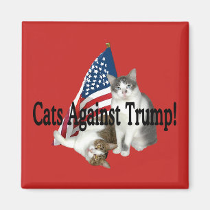 "Katzen gegen Trumpf" Magnet