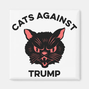 Katzen gegen Trumpf-politischen Protest Magnet