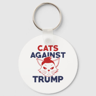 Katzen gegen Trumpf Schlüsselanhänger
