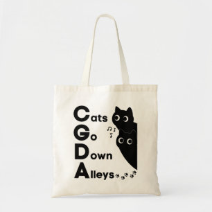 Katzen gehen Musiktheorie von CGDA-Alleen Tragetasche