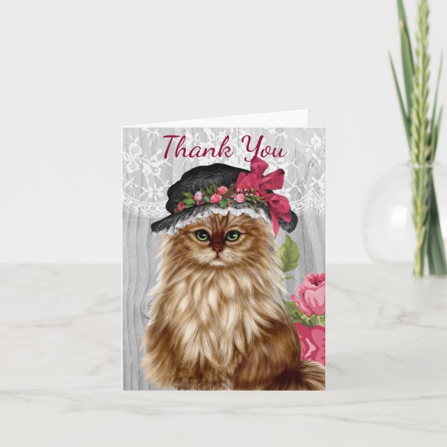 Katzen gekleidet in den Hüten Notecards Karte (Vorderseite)
