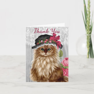 Katzen gekleidet in den Hüten Notecards Karte