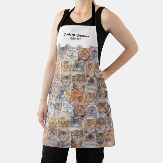Katzen gemusterter Druck Schürze (InSitu)