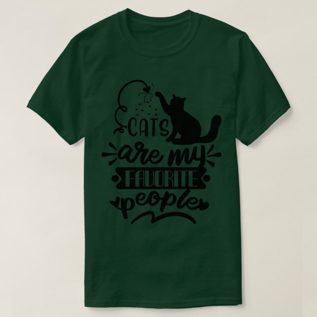 Katzen Geschenk Kitten Cat Lover T-Shirt (Design vorne)