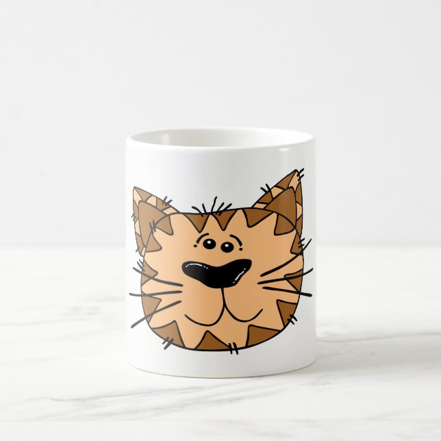 Katzen Gesicht Kaffeetasse (Mittel)