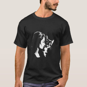 Katzen Gesicht Mit Schmetterling 3 T-Shirt
